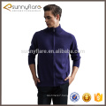 Fine cashmere wool fabric cardigan sweaters for men